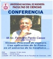 CONFERENCIA: SISMOS: Procesos de ruptura